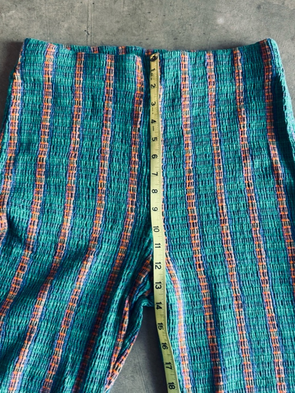 NWT Free People Fine Line High Rise Slim Flare Pants Medium Green Stretchy Med - Picture 9 of 11